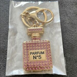 Chic Pink Keychain Accessory